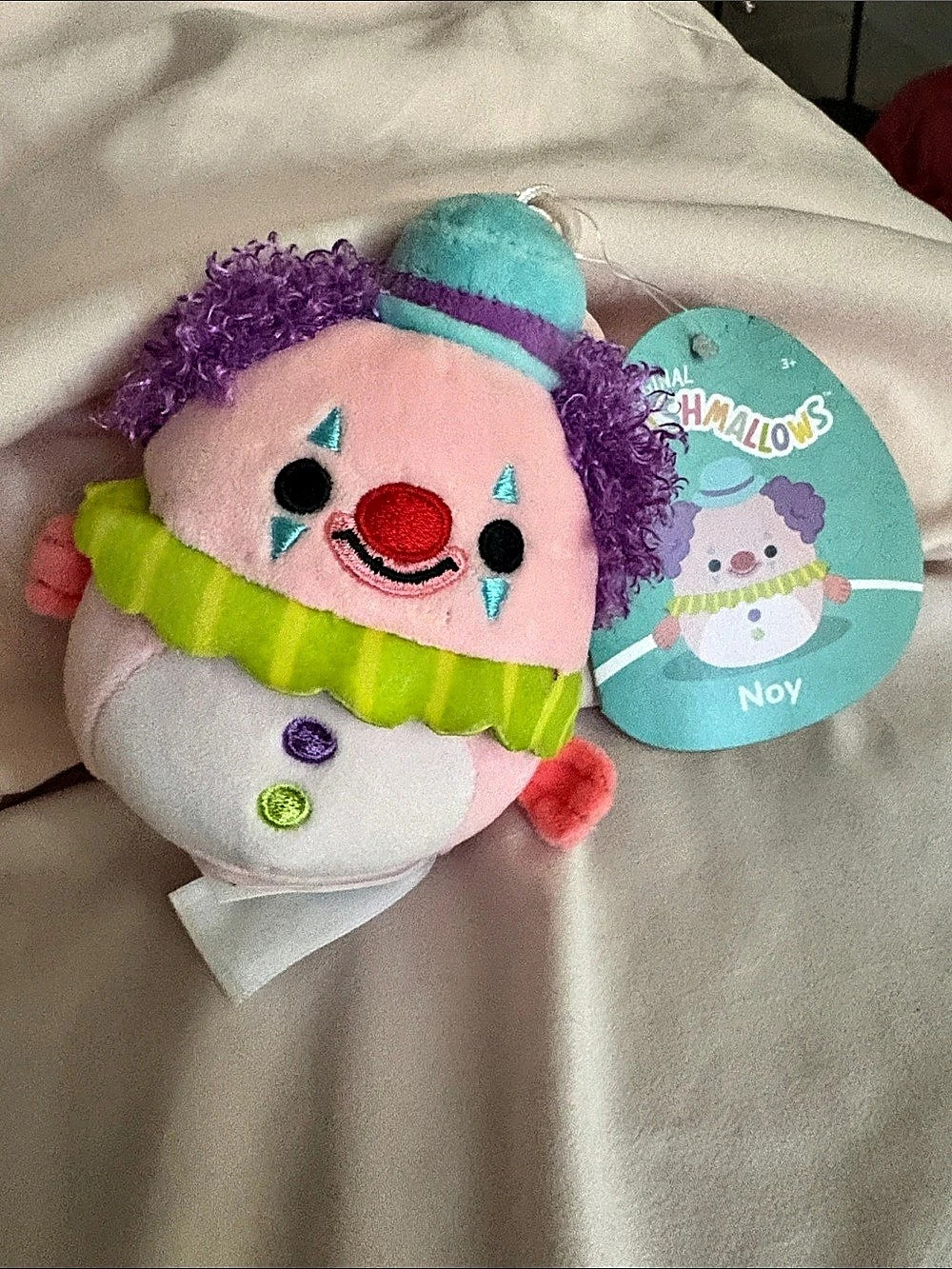 Original Squishmallows Noy Plush Toy NWT Pink & Purple